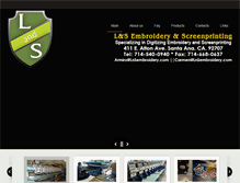 Tablet Screenshot of landsembroidery.com